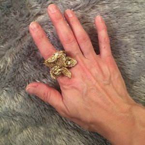 Versace for H&M flower ring. Size 7.